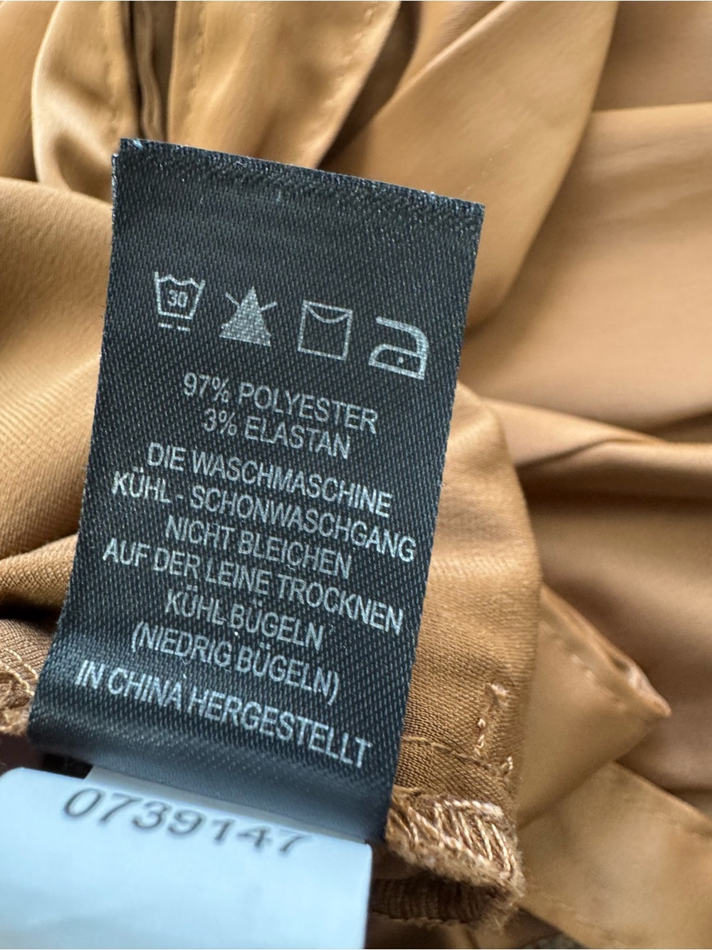 Rachel Zoe Bronze Brown Satin Tie-Waist Jogger Pants Size M - Picture 4 of 4